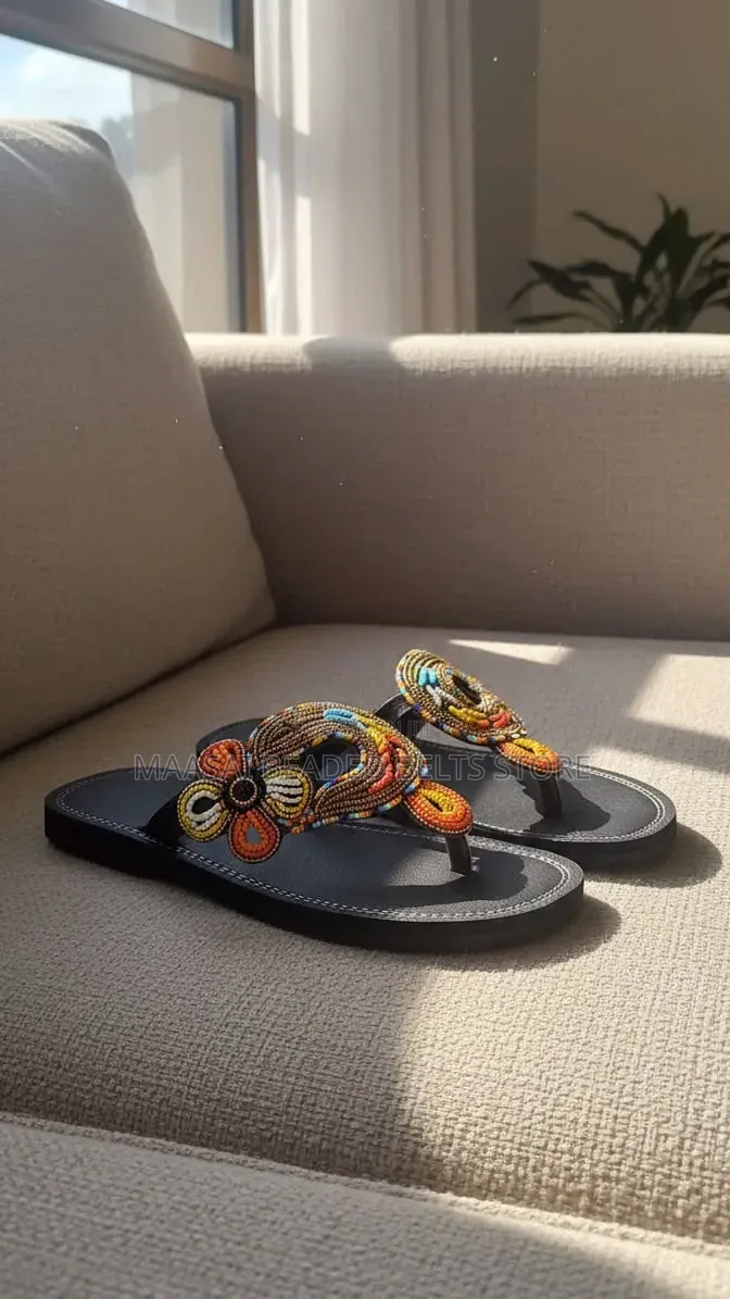 Ladies Beaded Sandals