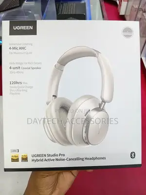 UGREEN Max 6 Studio Pro Hybrid ANC Headphones — White (HP206)