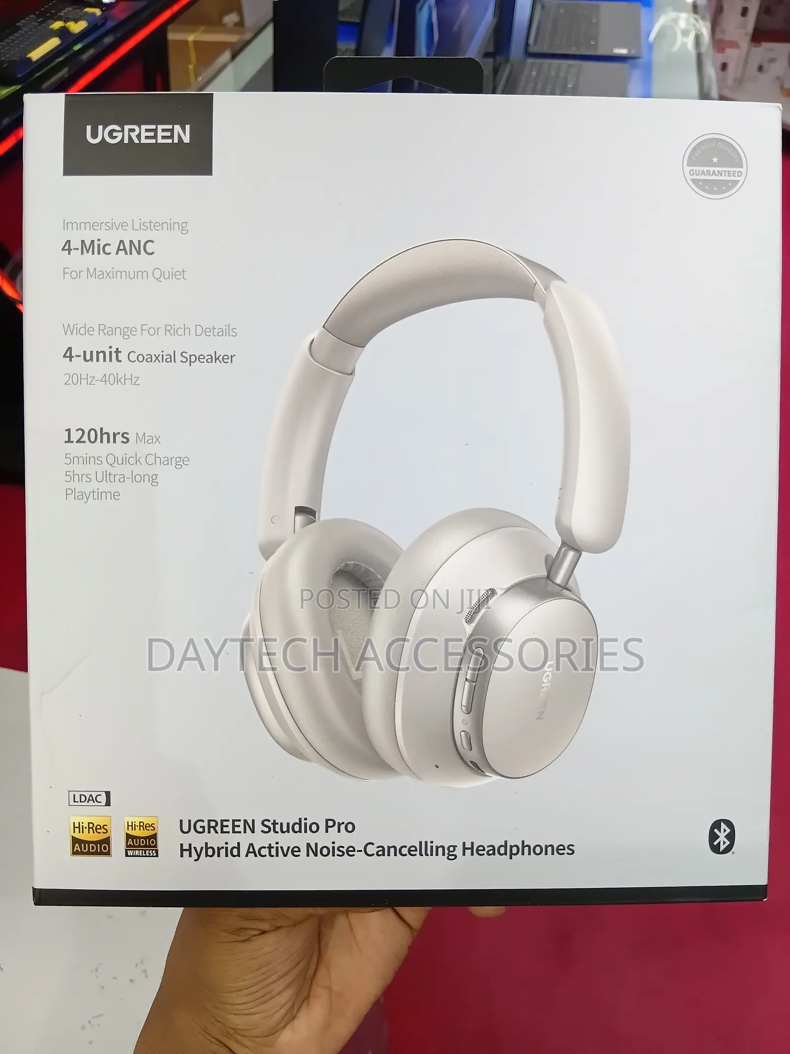 Ugreen Studio Pro Max 6 Hybrid ANC Headphones Black - HP206
