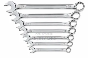 8-Piece Combination Spanner Set – Durable Open-End and Ring Wrench S