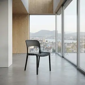 Dining Chair; Elegant Plastic Stackable Dining Chair for Homes