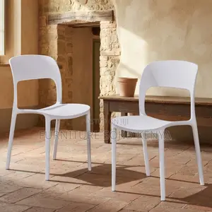 Dining Chair; Elegant Plastic Stackable Dining Chair for Homes