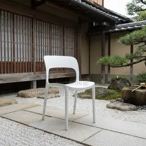 Dining Chair; Elegant Plastic Stackable Dining Chair for Homes