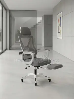 Office Chair; High Back Ergonomic Mesh Office Fabric Seat