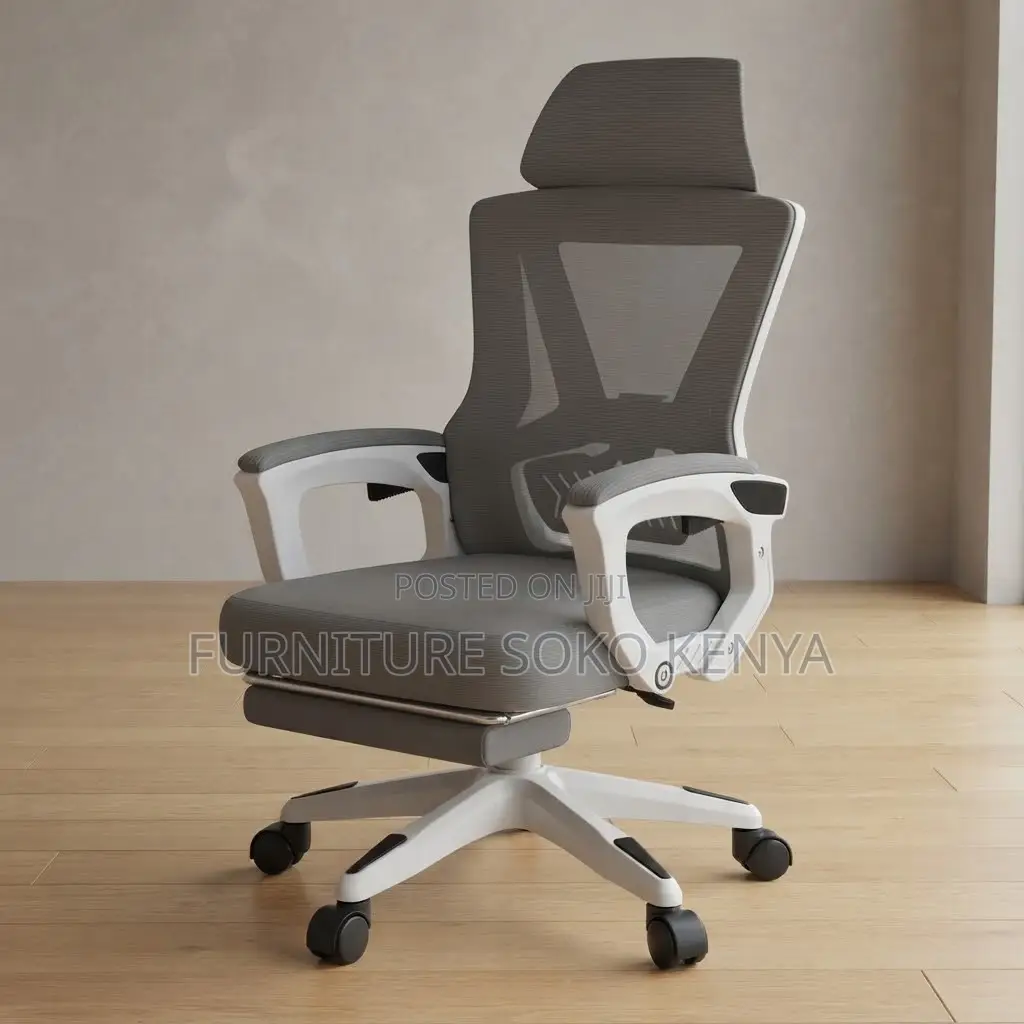 Office Chair; High Back Ergonomic Mesh Office Fabric Seat