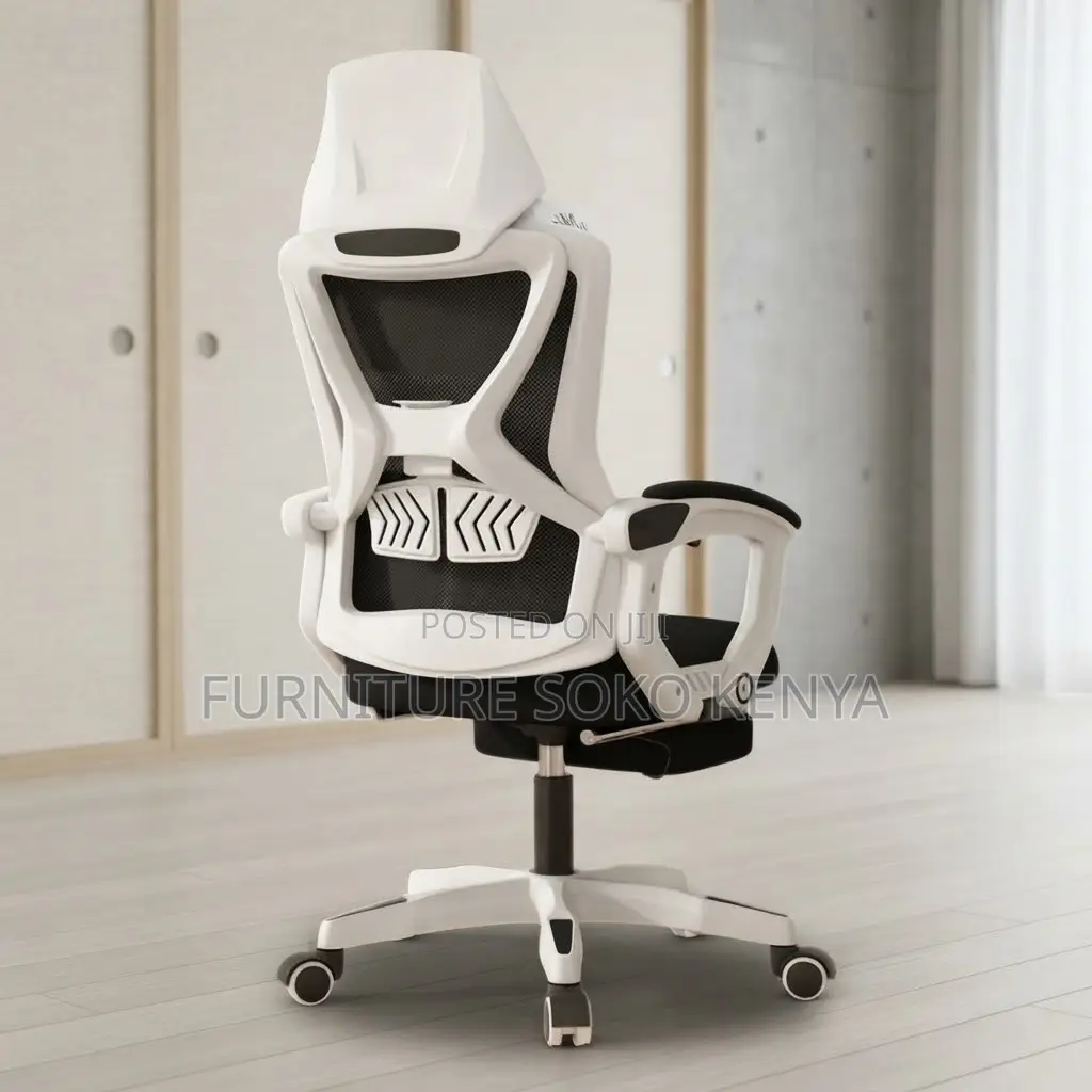 Office Chair; High Back Ergonomic Mesh Office Fabric Seat