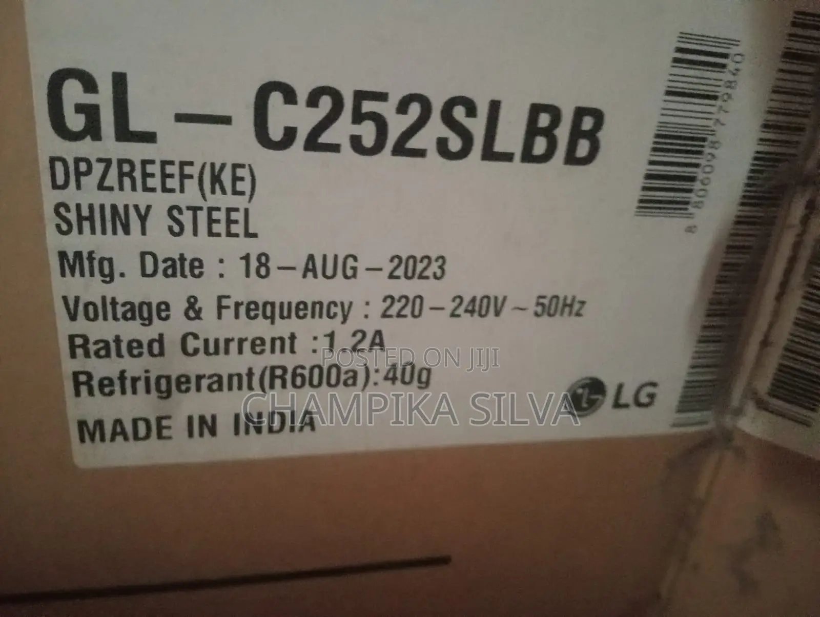 LG Refrigerator for Sale