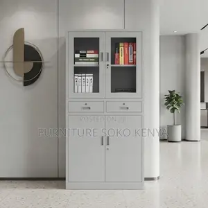 Office Cabinet; 2-Swing Door Steel Document Cabinet