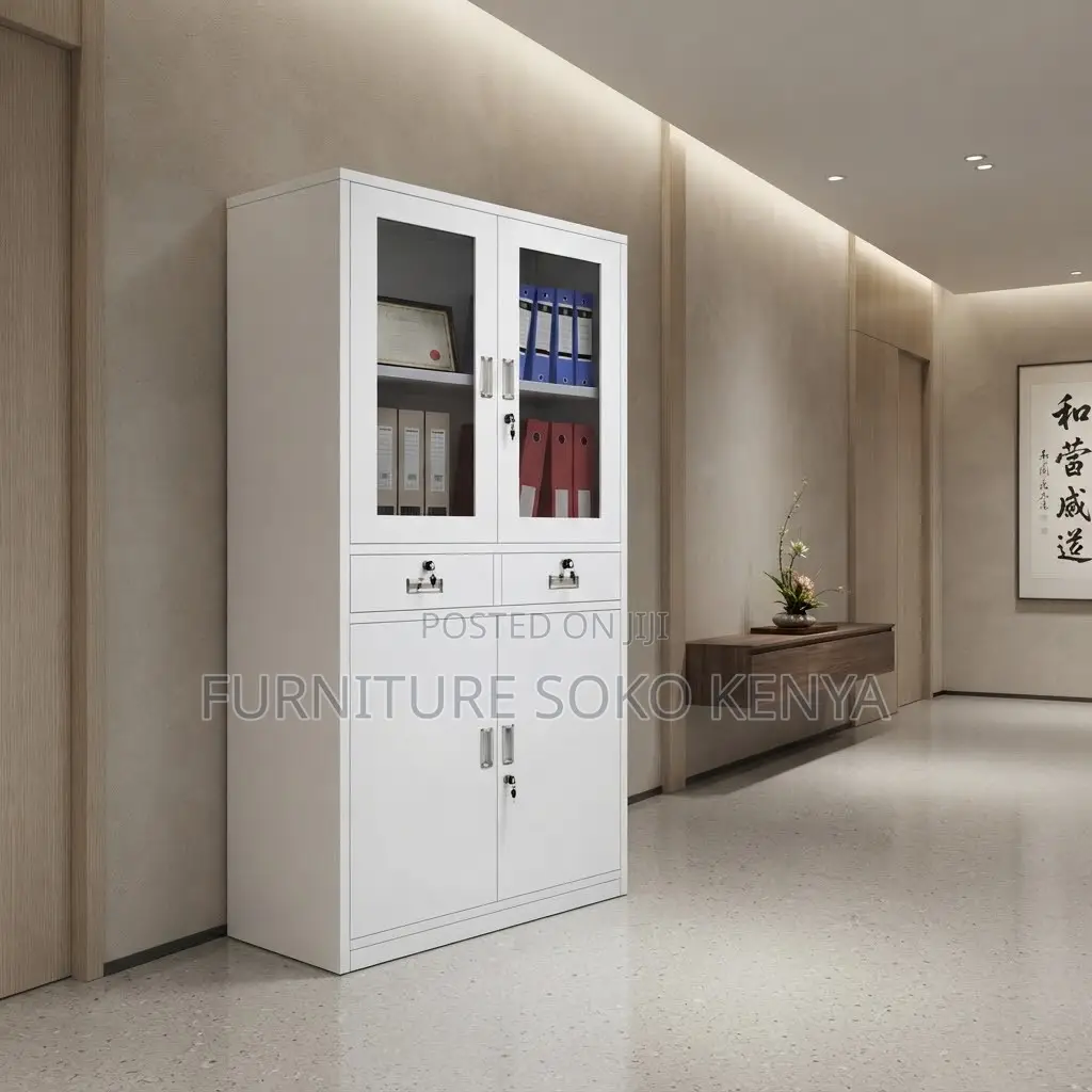 Office Cabinet; 2-Swing Door Steel Document Cabinet