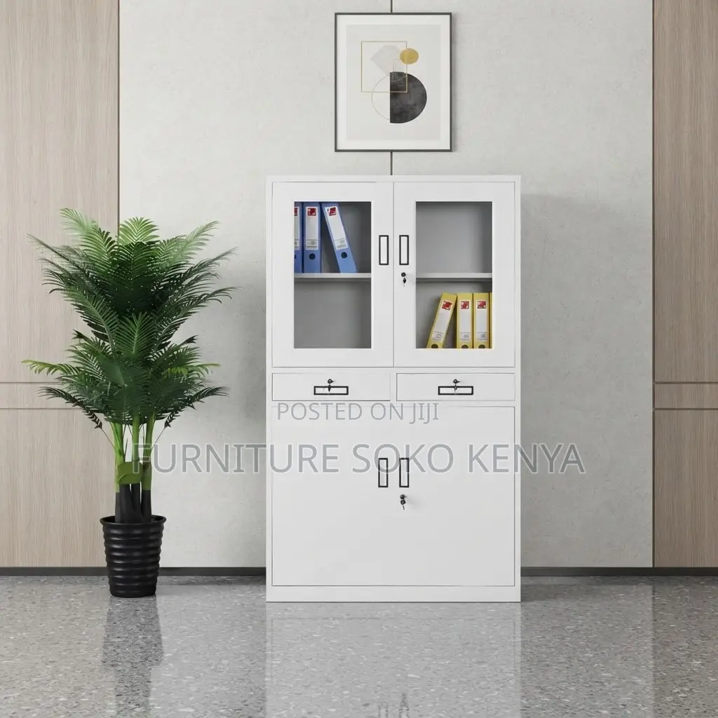 Office Cabinet; 2-Swing Door Steel Document Cabinet