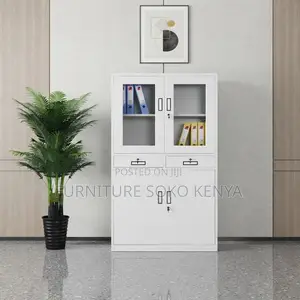 Office Cabinet; 2-Swing Door Steel Document Cabinet