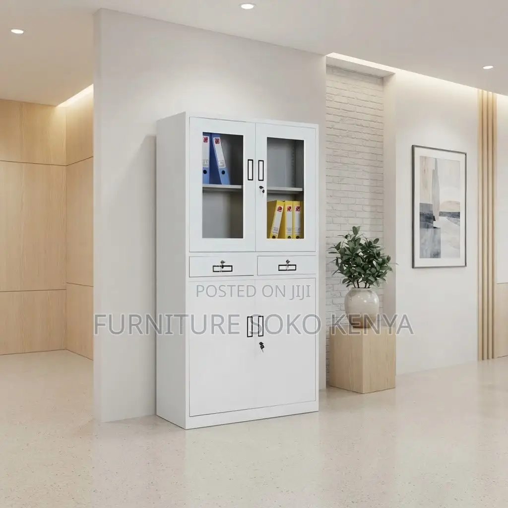 Office Cabinet; 2-Swing Door Steel Document Cabinet