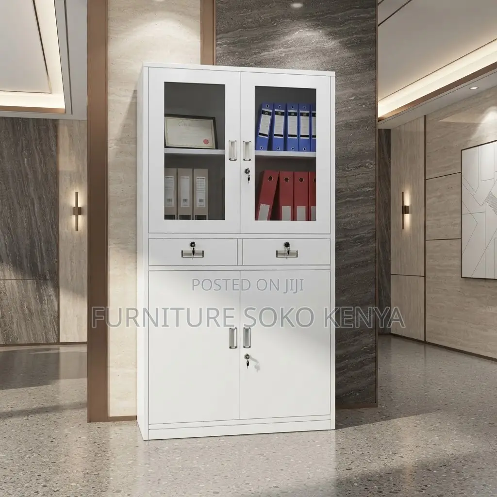 Office Cabinet; 2-Swing Door Steel Document Cabinet