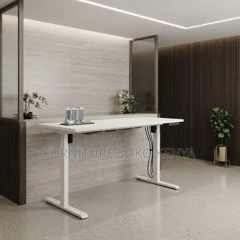 Office Desk; 1.4 Meter Height Adjustable Electric PC Gaming Table