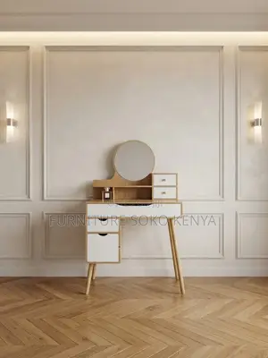 Dressers; Premium MDF Dressing Table Set With Mirror