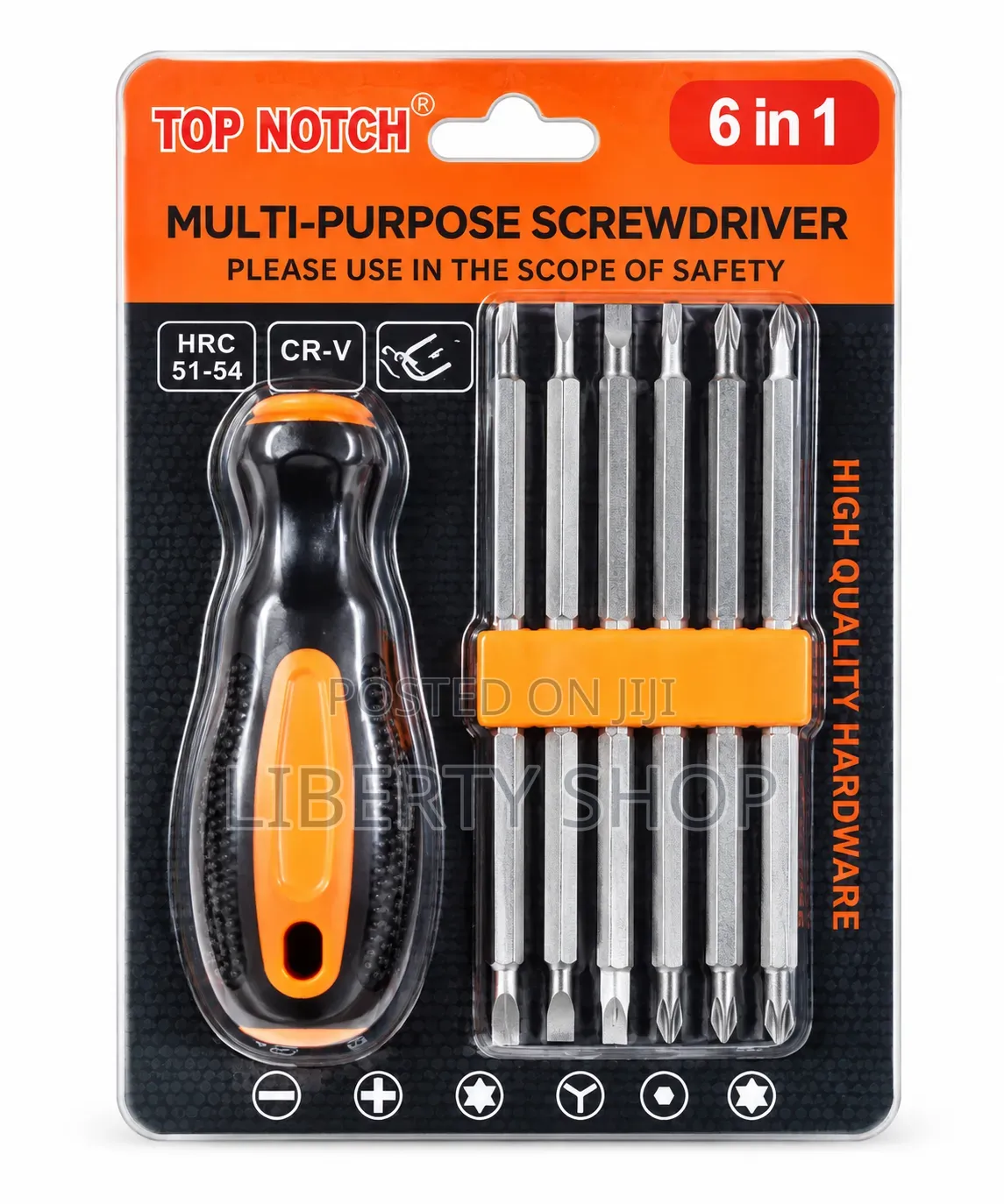 Multi Purpose 6 in 1 Screw Driver