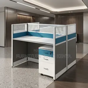 Workstation; Two-Way Modular Office Square Workstation