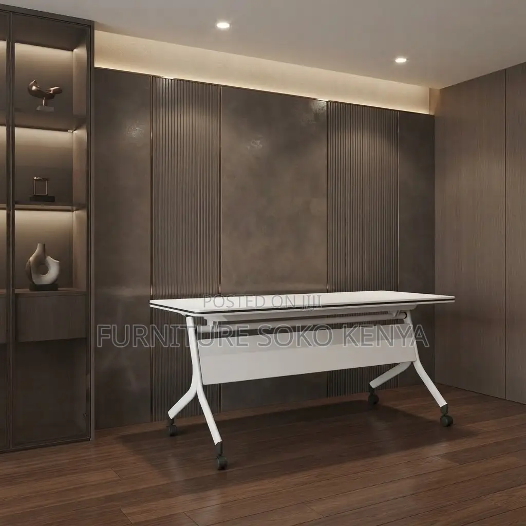 Office Table; Foldable Modern Rectangular Writing Desk