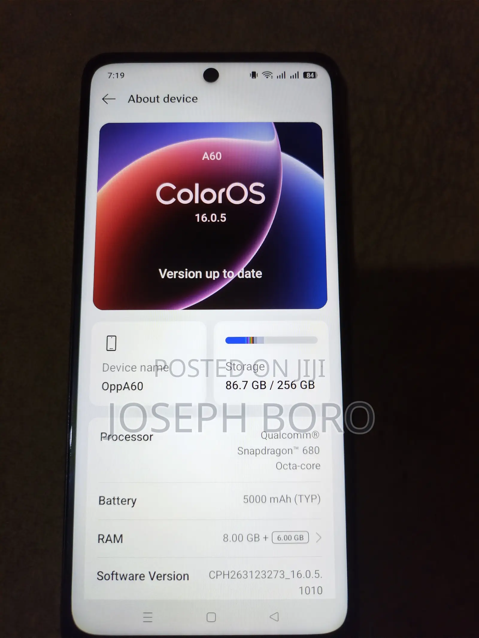 Oppo A60 256 GB Blue