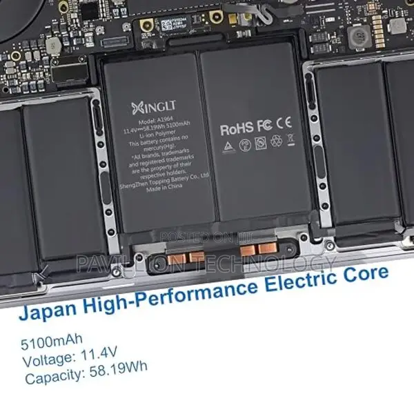 Macbook Pro A1989 ,2018/2019 Battery Original