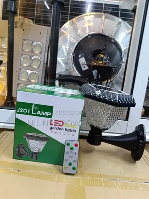 JSOT LED Solar Garden and Gate Post Light With a Remote Control.