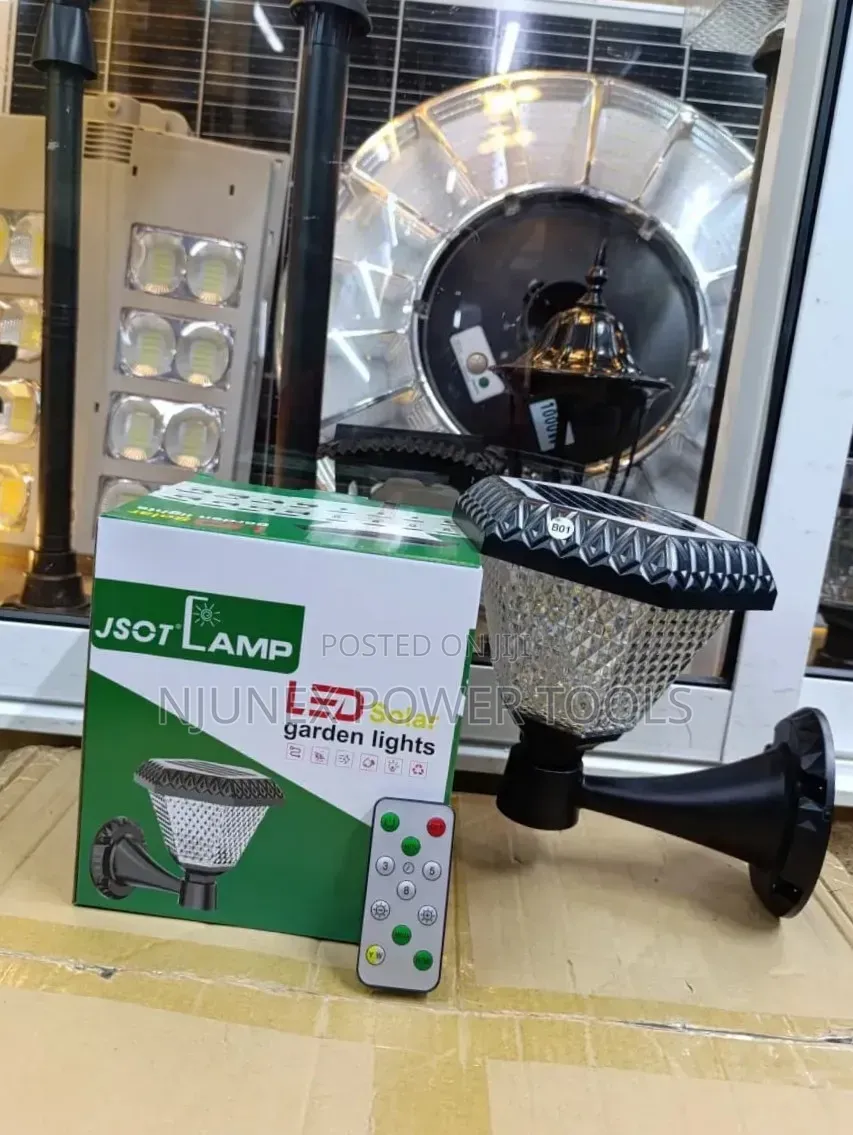 JSOT LED Solar Garden and Gate Post Light With a Remote Control.
