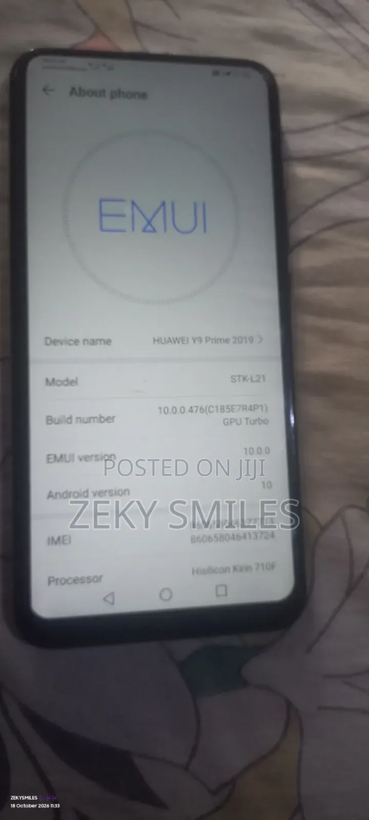 Huawei Y9 2019 Dual SIM 128 GB Blue
