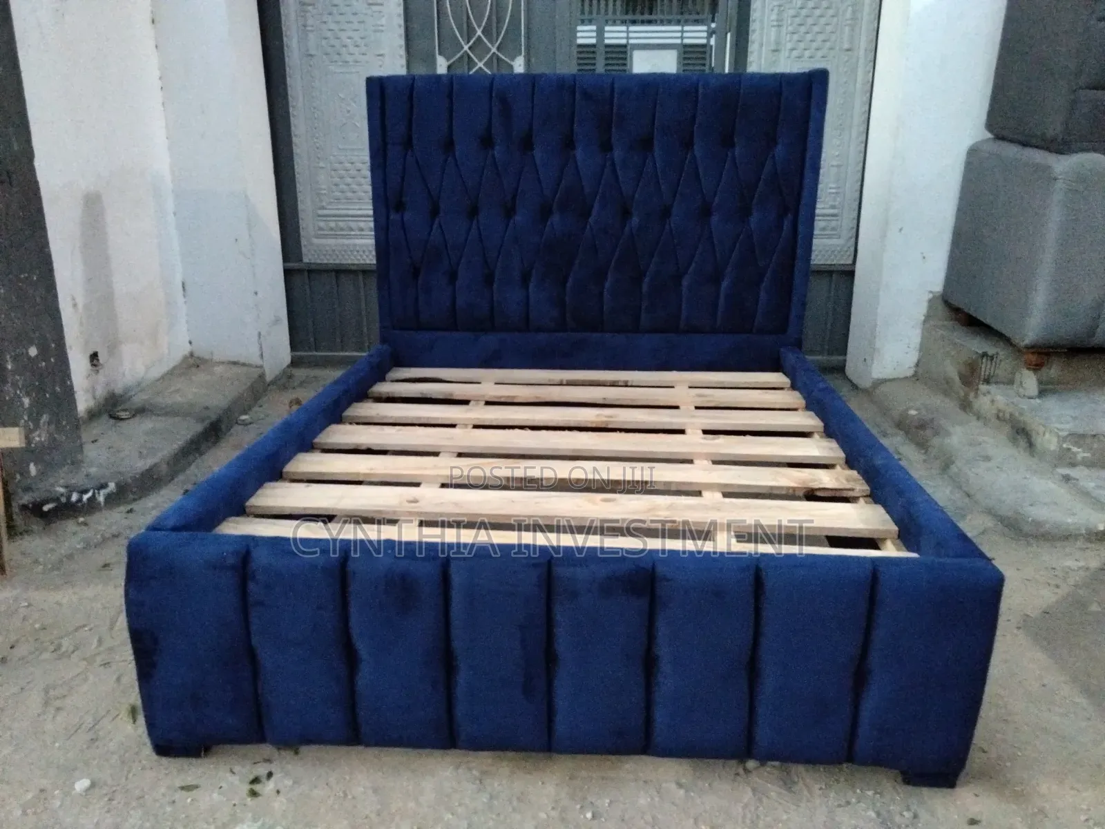 5 by 6 Chester Bed (Blue) New