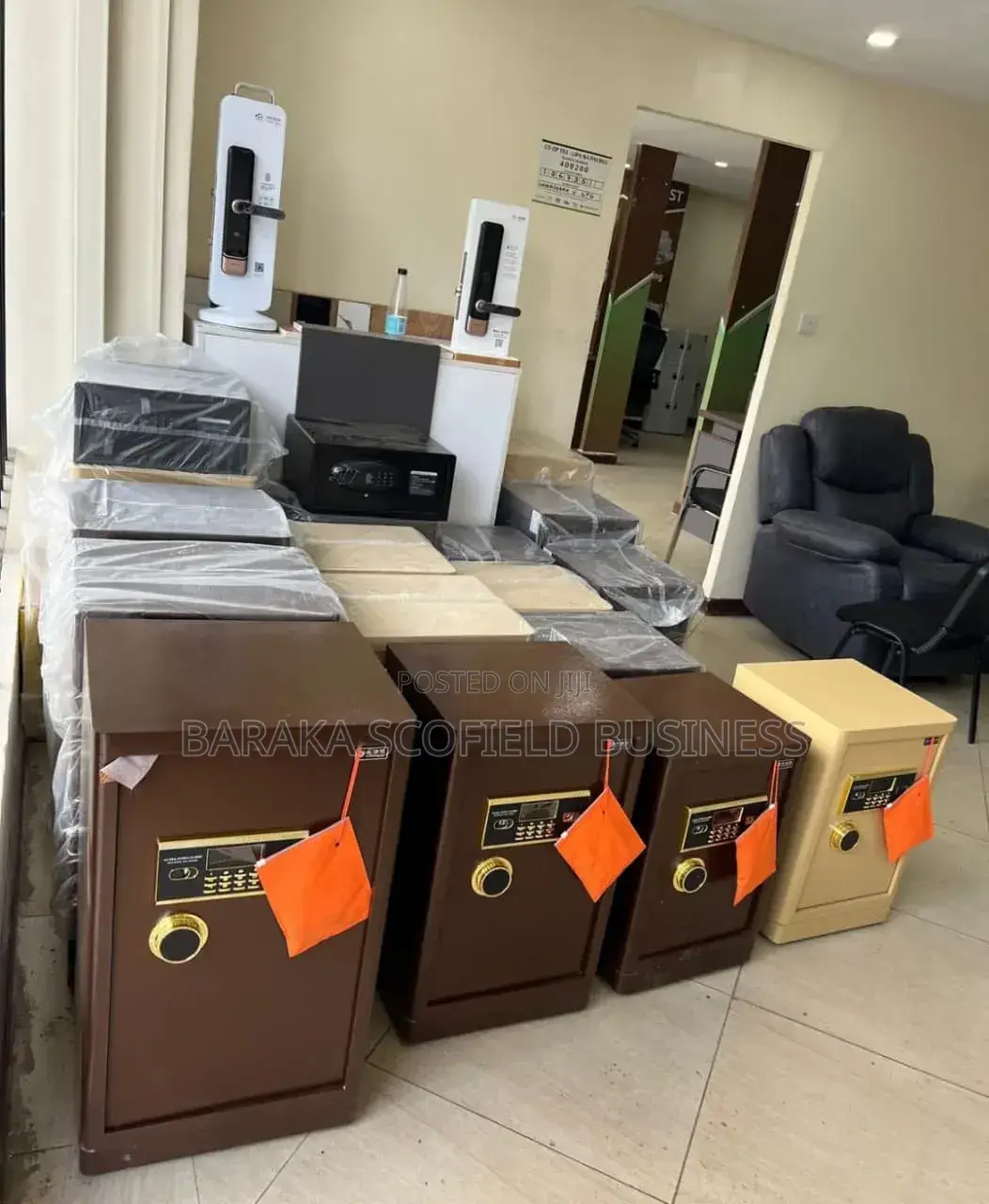 Heavy-Duty Fire-Resistant Digital and Key-Locked Office Safe Box