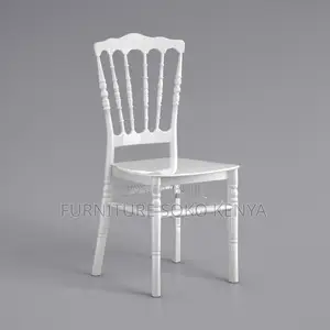 Dining Chair: Piano Key Style Backrest Plastic Chair
