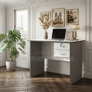 Office Desk; 1200mm Cherry Brown Clerical Study Desk