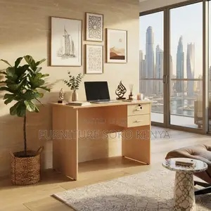 Office Desk; 1200mm Cherry Brown Clerical Study Desk
