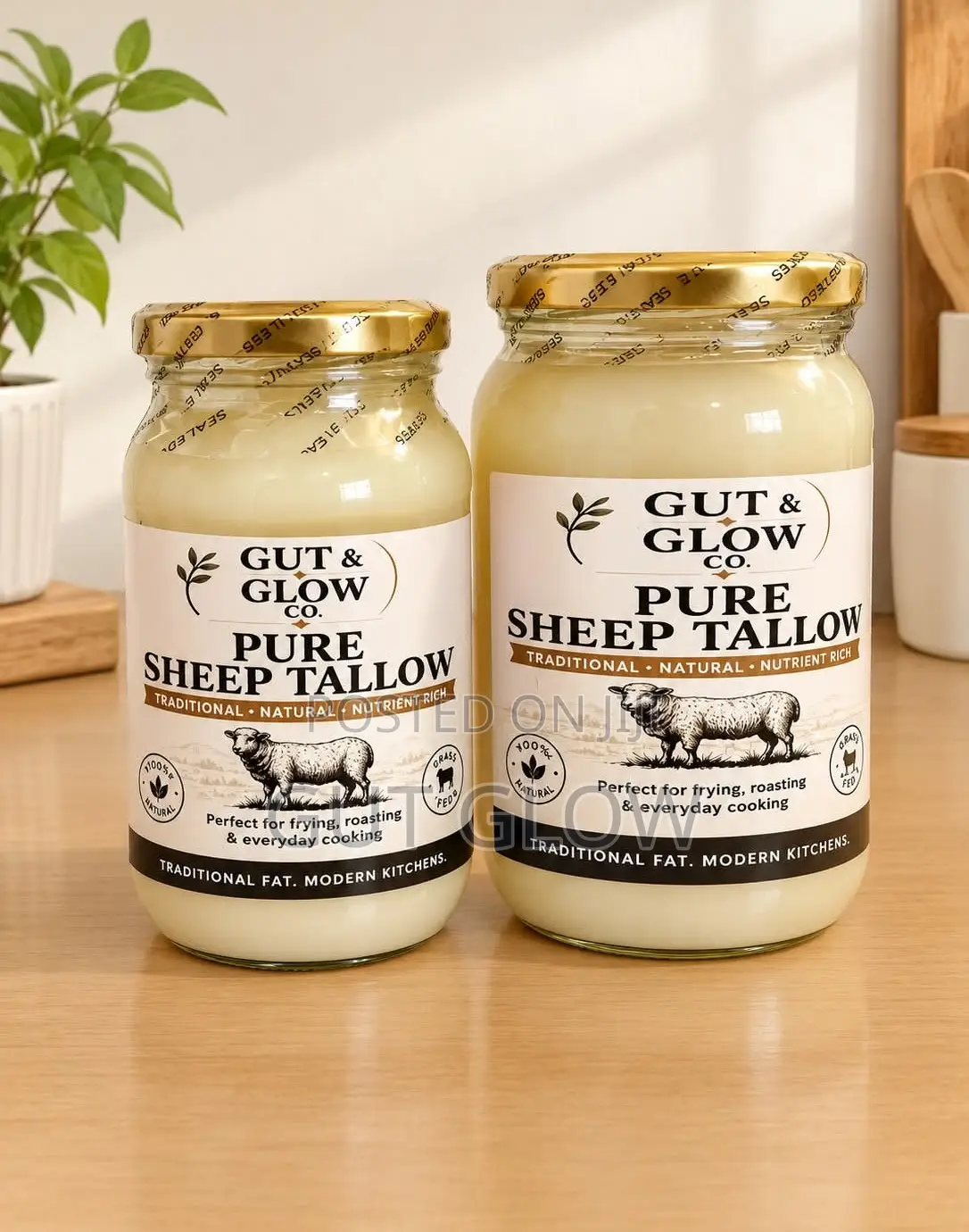 Pure Grass-Fed Sheep Tallow - 100% Natural Organic Fat