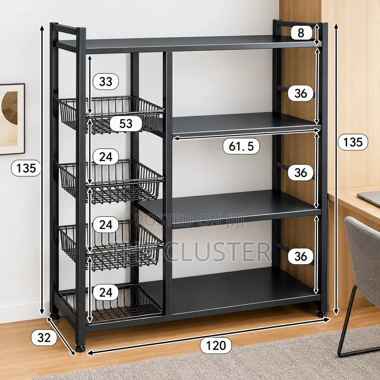 Kitchen Rack 120*32*135cm