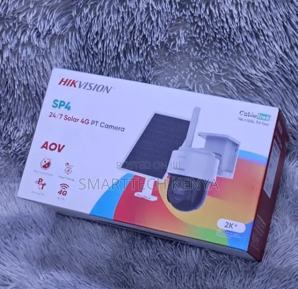 Hikvision 4MP Single Lens Camera With Solar Panel for Home Use