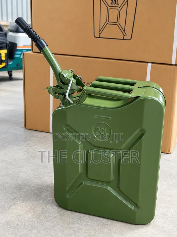 Heavy Duty Metallic Fuel Backup Jerican,