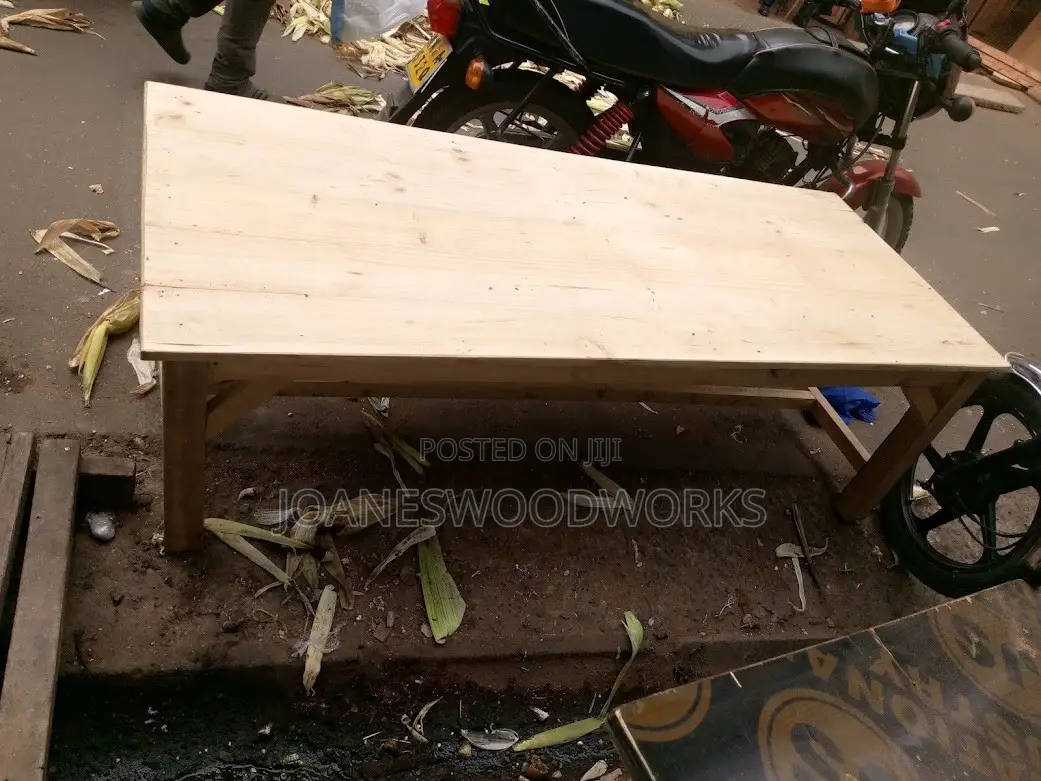 Strong 6ft Pine Wood Table – Multi-Purpose (School, Hotel, Home)