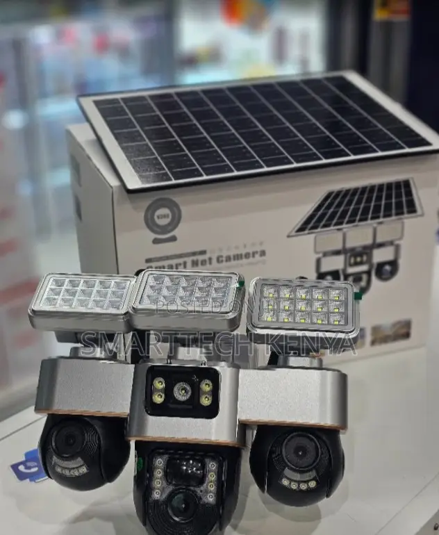 Triple Lens Smart 4G Solar Powered PTZ Surveillance Camera