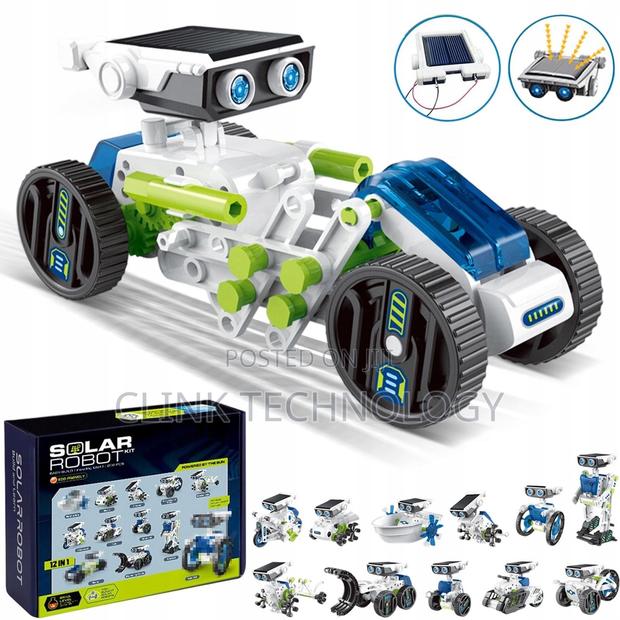 12-in-1 DIY Solar Powered Robot Kit – Educational STEM Science Toy