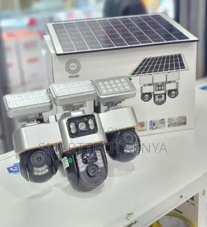 Smart 3 Lens Solar PTZ Camera – 4G SIM Wireless CCTV