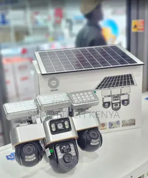 4G SIM Triple Lens Solar PTZ CCTV – Outdoor Security Camera
