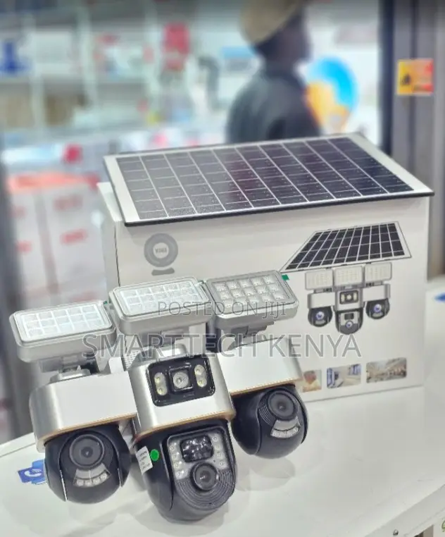4G SIM Triple Lens Solar PTZ CCTV – Outdoor Security Camera