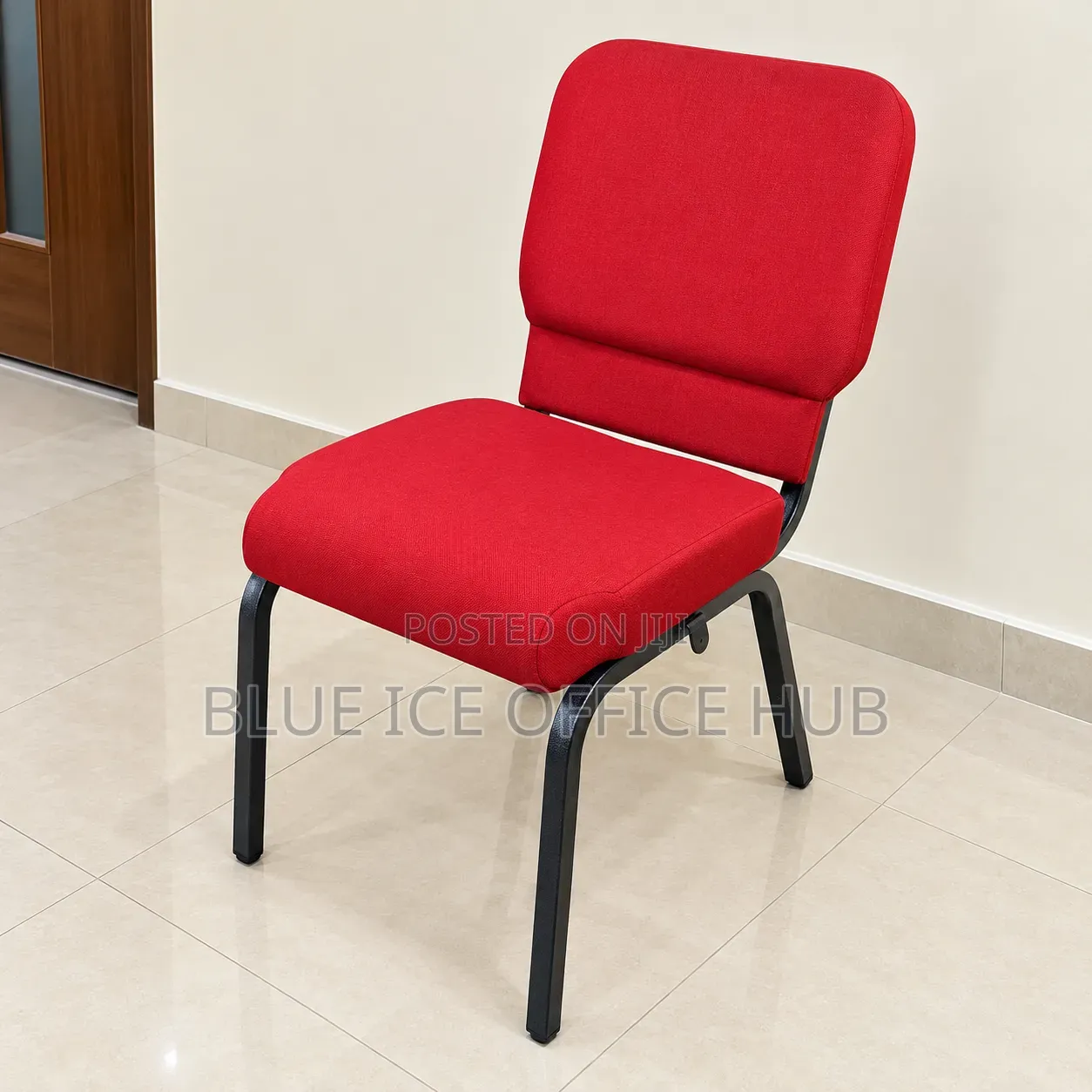 Red Fabric Conference Chair