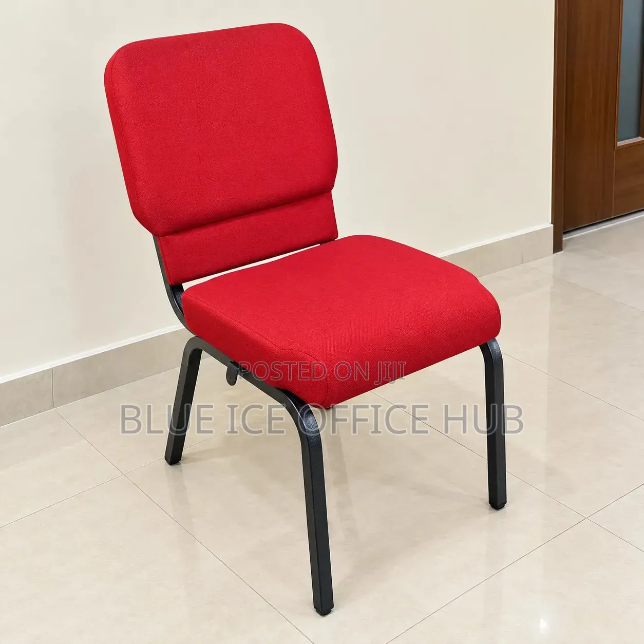Red Fabric Conference Chair