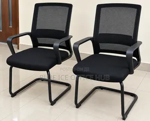 Black Mesh Visitor Office Chairs With Armrests for Sale in Kenya