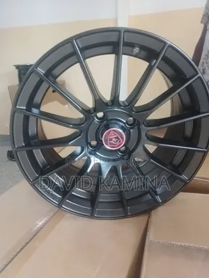 15x4x100black Alloy Wheels