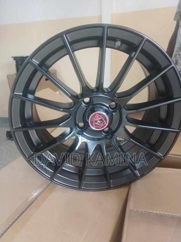 15x4x100black Alloy Wheels