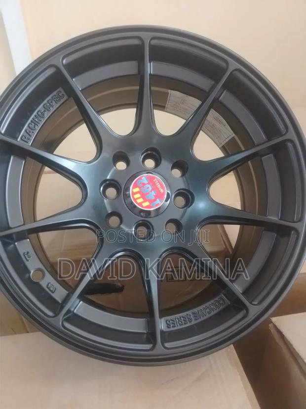 15x4x100black Alloy Wheels - thumbnail 2