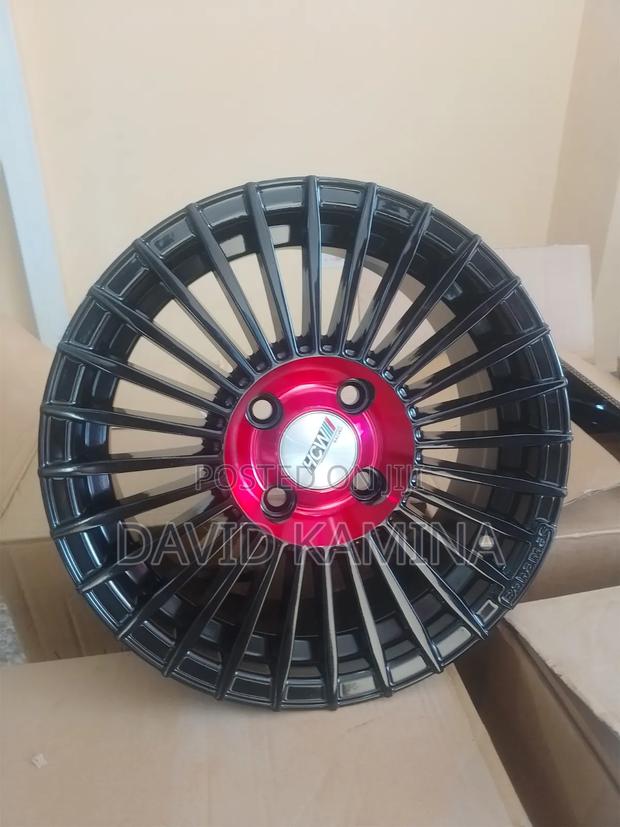 15x4x100black Alloy Wheels - thumbnail 4