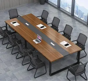 Office Table 2.4M Modern Rectangular Office Boardroom Table